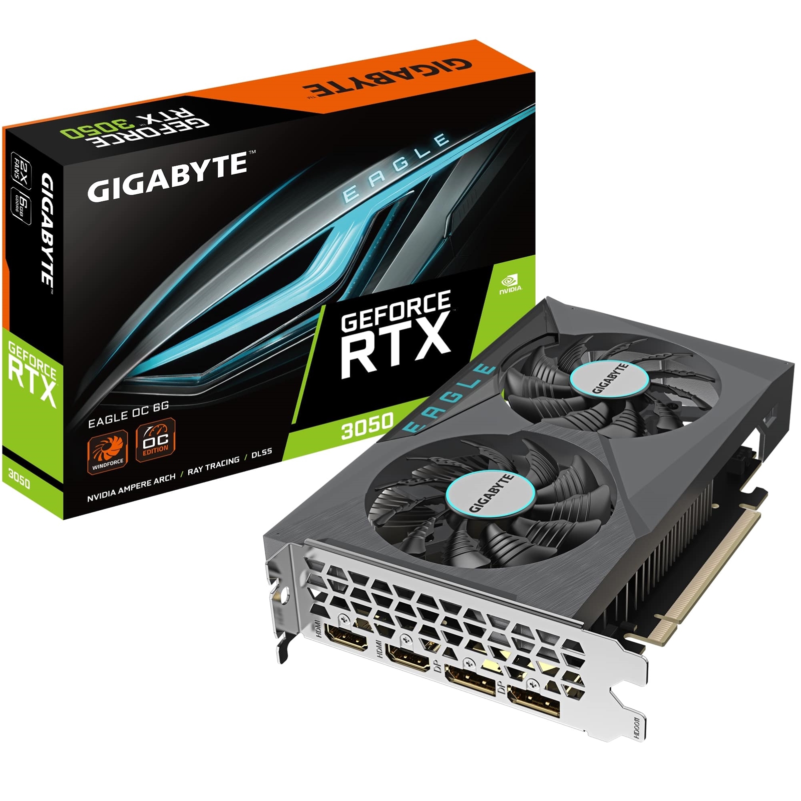 Gigabyte Nvidia GeForce RTX 3050 EAGLE OC 6GB Dual Fan Graphics
