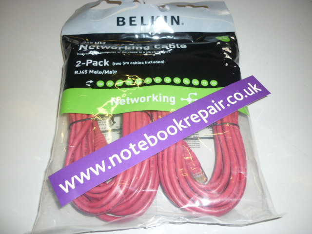 BELKIN RJ45 2-TWIN 5M CABLE RED