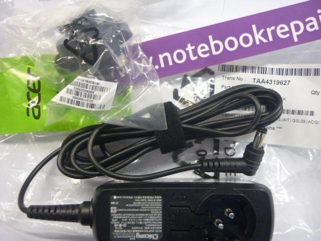 Acer 40w ac adapter 19v5.25x1.8mm with UK 3 pin adapter