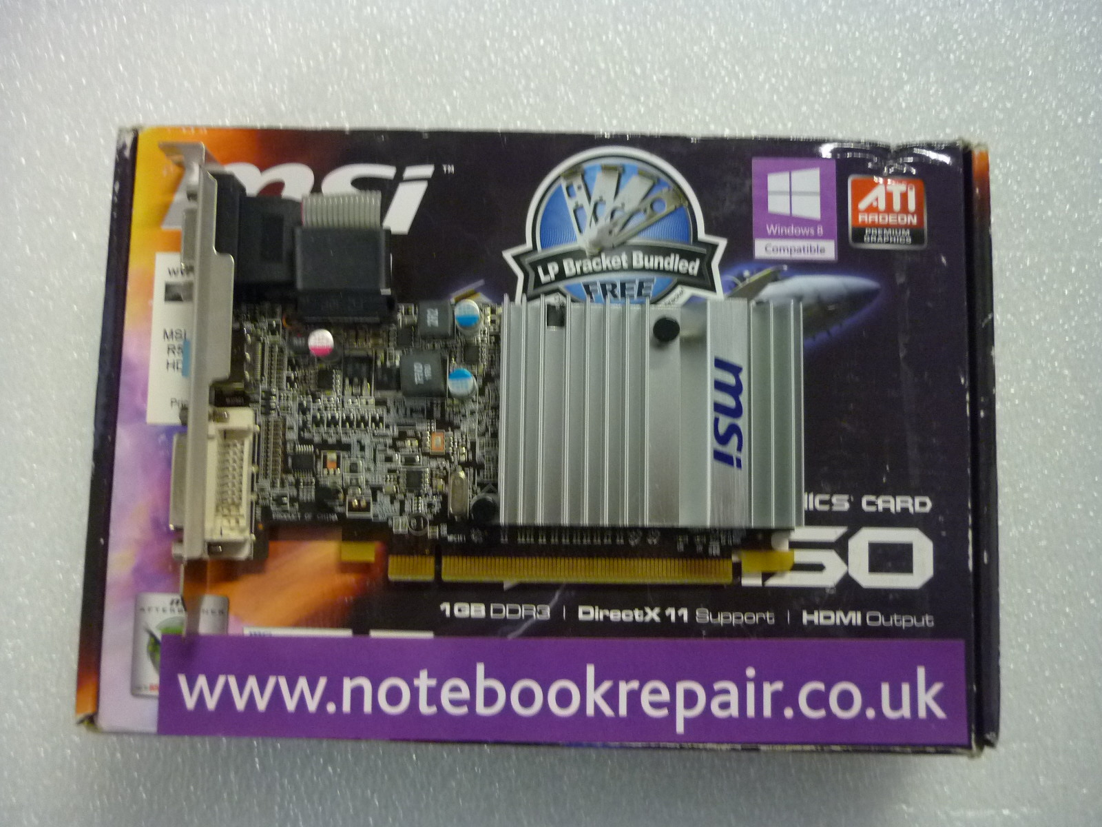 MSI Radeon HD 5450 1GB HDMI/DVI/VGA PCIe Graphics Card R5450-MD1