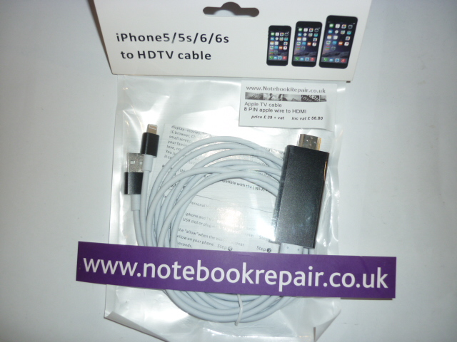 iPhone 5/5s/6/6s to HDMI cable