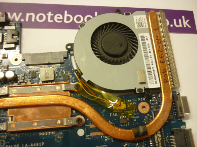 Dell Latitude 3540 integrated heat sink and fan