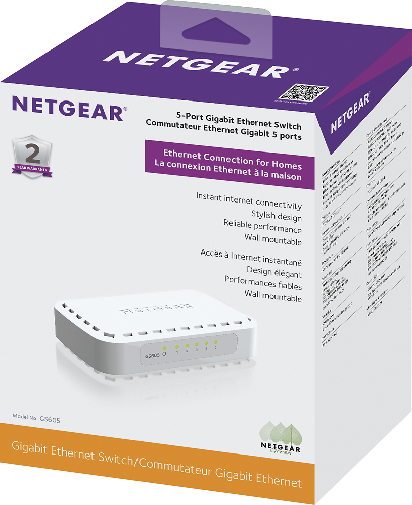 Netgear GS605 5 port GIGA switch