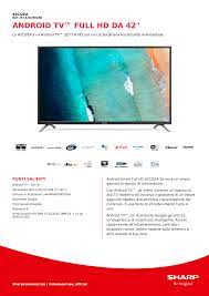 Sharp 42" TV and chromecast