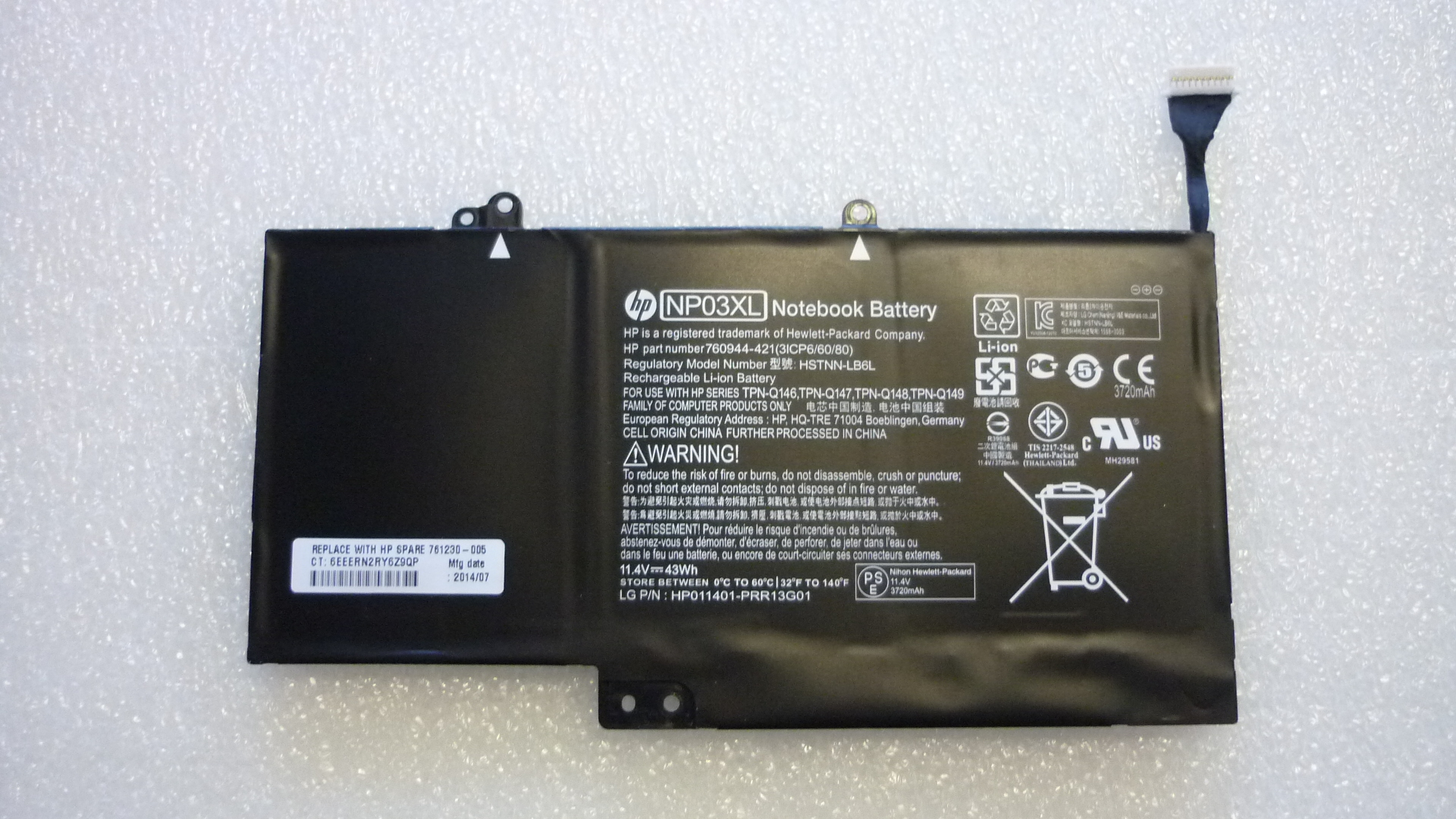 HP PAVILION 13-B080SA Laptop Battery