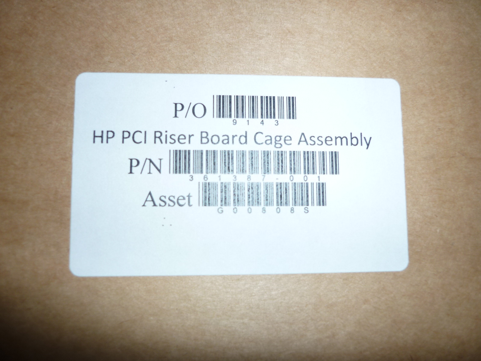 361387-001 HP Pci-x Riser Board Assembly for Dl360 G4