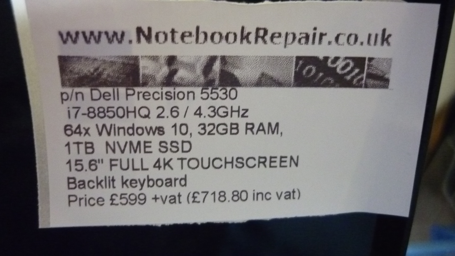 Precision 5530 4k touchscreen