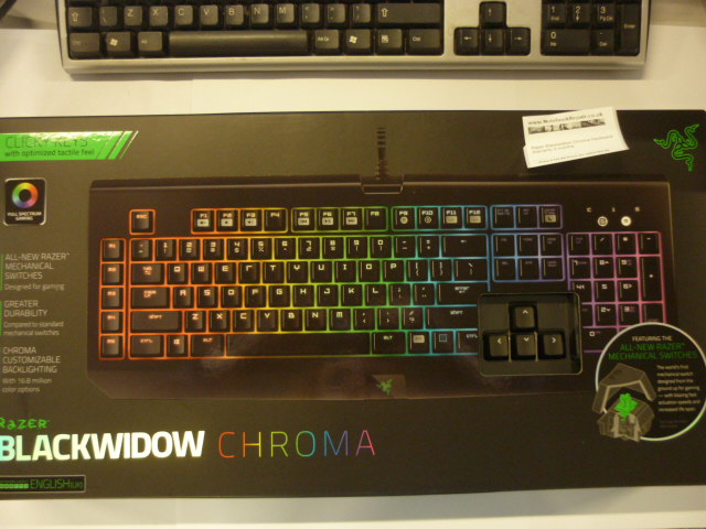 Razer Blackwidow Chroma gaming keyboard